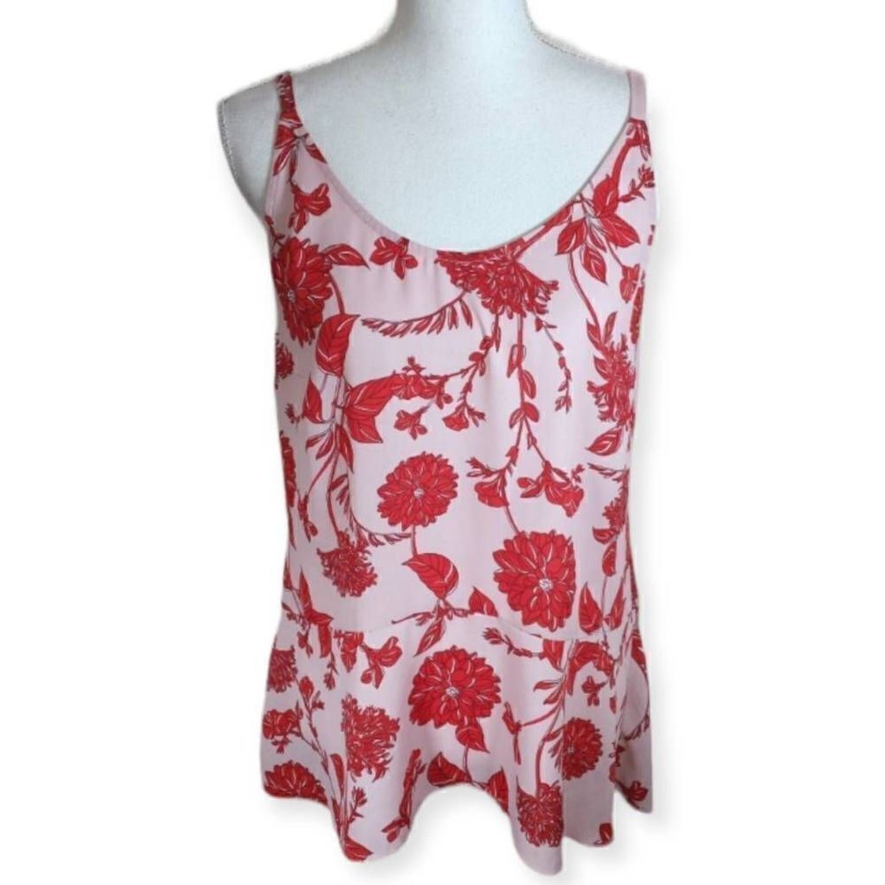 PINK & RED FLORAL CAMI SZ.S EUC